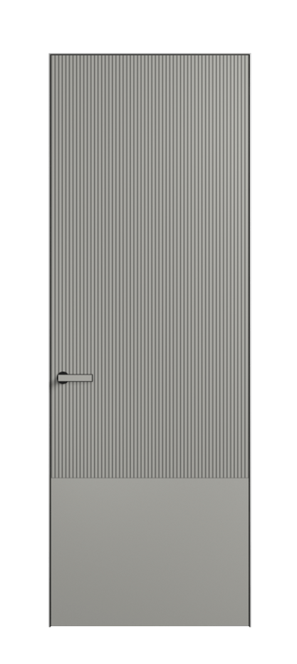 Дверь межкомнатная Вельвет 8203 Матовый нейтральный серый. Скрытый короб Черный Цена 55219 . Фабрика дверей Волховец 8 (800) 551 43 19 Межкомнатная дверь Вельвет 8203 Матовый нейтральный серый. Цена 55219 | Volhovec