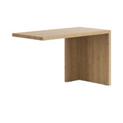 Письменный стол с 1 опорой грецкий орех