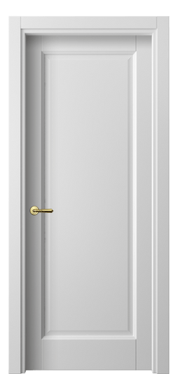 Дверь межкомнатная 1401 МБЛ. Цвет Матовый белоснежный. Материал Гладкая эмаль. Коллекция Галант. Картинка.