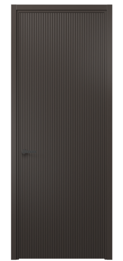 Дверь межкомнатная 8621 МАН. Цвет Матовый антрацит. Материал Гладкая эмаль. Коллекция Дюна. Картинка.