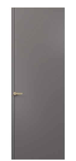 Дверь межкомнатная 8644 МКЛС . Цвет Матовый классический серый. Материал Гладкая эмаль. Коллекция Альба. Картинка.