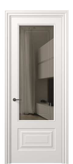 Межкомнатная дверь 8442 МПБЛ БР ГРА. Цвет Матовый пудровый белый. Материал Гладкая эмаль. Коллекция Маскот. Фото. Дверь межкомнатная 8442 МПБЛ БР ГРА. Цвет Матовый пудровый белый. Материал Гладкая эмаль. Коллекция Маскот. Картинка.