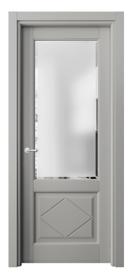 Межкомнатная дверь 6342 МНСР САТ Ф. Цвет Матовый нейтральный серый. Материал Гладкая эмаль. Коллекция Тоскана Ромбо. Фото. Дверь межкомнатная 6342 МНСР САТ Ф. Цвет Матовый нейтральный серый. Материал Гладкая эмаль. Коллекция Тоскана Ромбо. Картинка.