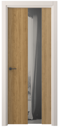 Дверь межкомнатная 4226 ГОР ДВ ЗЕР СЕР. Цвет Грецкий орех. Материал Ламинатин. Коллекция Freedom. Картинка.