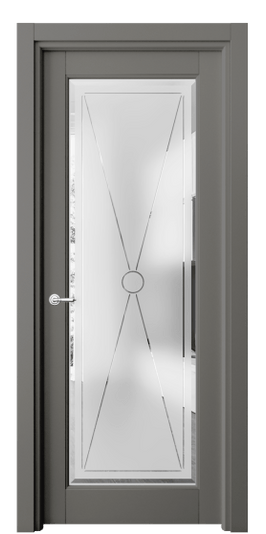 Межкомнатная дверь 6300 МКЛС САТ-Ф. Цвет Матовый классический серый. Материал Гладкая эмаль. Коллекция Тоскана Литера. Фото. Дверь межкомнатная 6300 МКЛС САТ-Ф. Цвет Матовый классический серый. Материал Гладкая эмаль. Коллекция Тоскана Литера. Картинка.