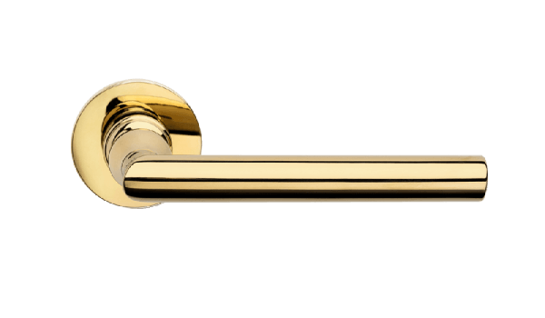 Ручки для дверей Ручка дверная Изабелла. Цвет Полированное золото PVD. Коллекция Изабелла. Картинка.