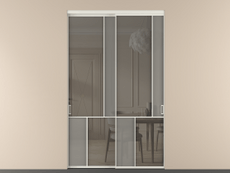 Перегородка Мозаик внутри проёма 2 створки