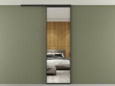 Перегородка Formato вдоль стены на потолок 1 створка