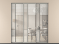 Перегородка Мозаик внутри проёма 3 створки