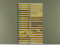 Перегородка Формато внутри проёма 2 створки