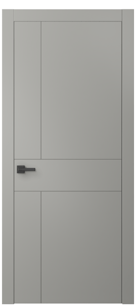 Дверь межкомнатная 8056 МНСР. Цвет Матовый нейтральный серый. Материал Гладкая эмаль. Коллекция Линия. Картинка.
